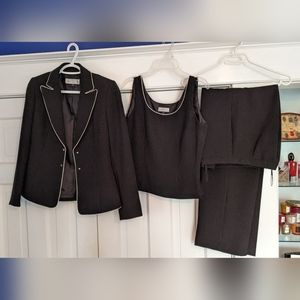 Tahari by ASL 3-Piece Pinstripe Suit